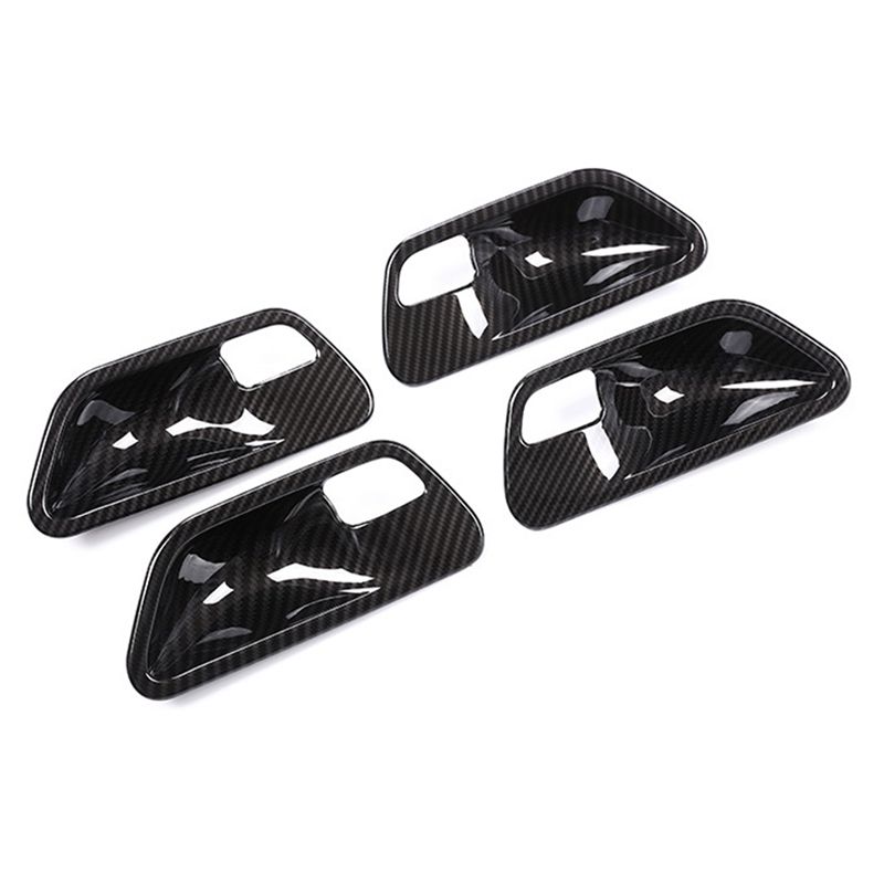 Carbon Fiber Look Car Door Handle Covers Trim for -BMW 3 4 Serises F30 F34 3GT Interior Auto Accessories