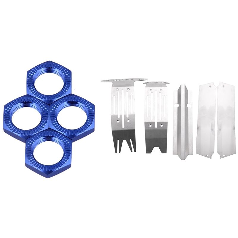 Upgrade Wheel Hex Hub Nut Cover N10177 for RC1:8 with for 1:5 Traxxas X-MAXX XMAXX Chassis Armor Suit Skid Plate Kit