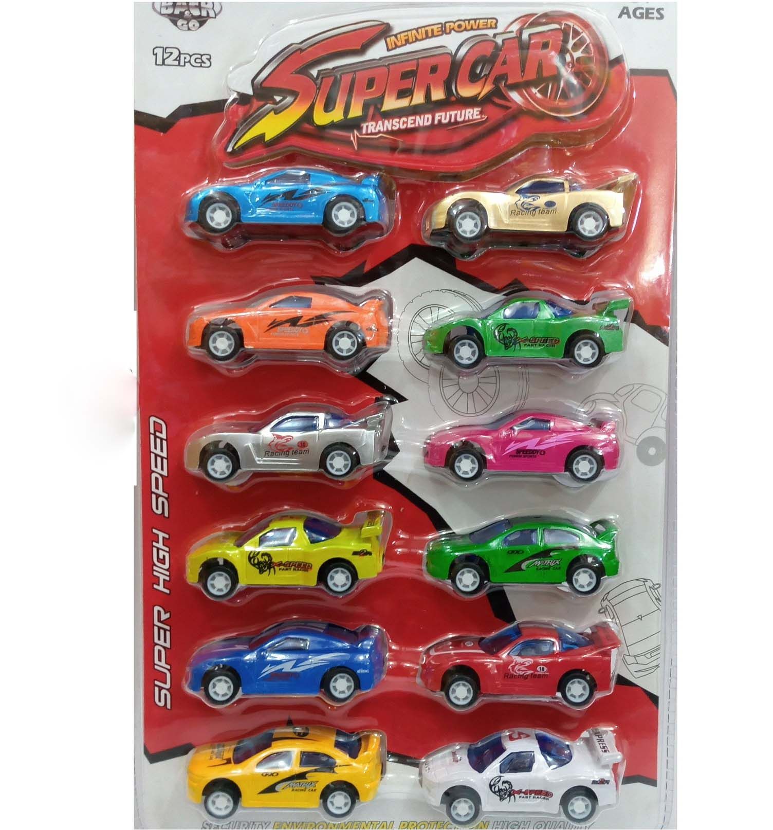 INFINITE Power Super Car Toy For Kids 12 Piece Set- Perfect Gift For Baby/Kid