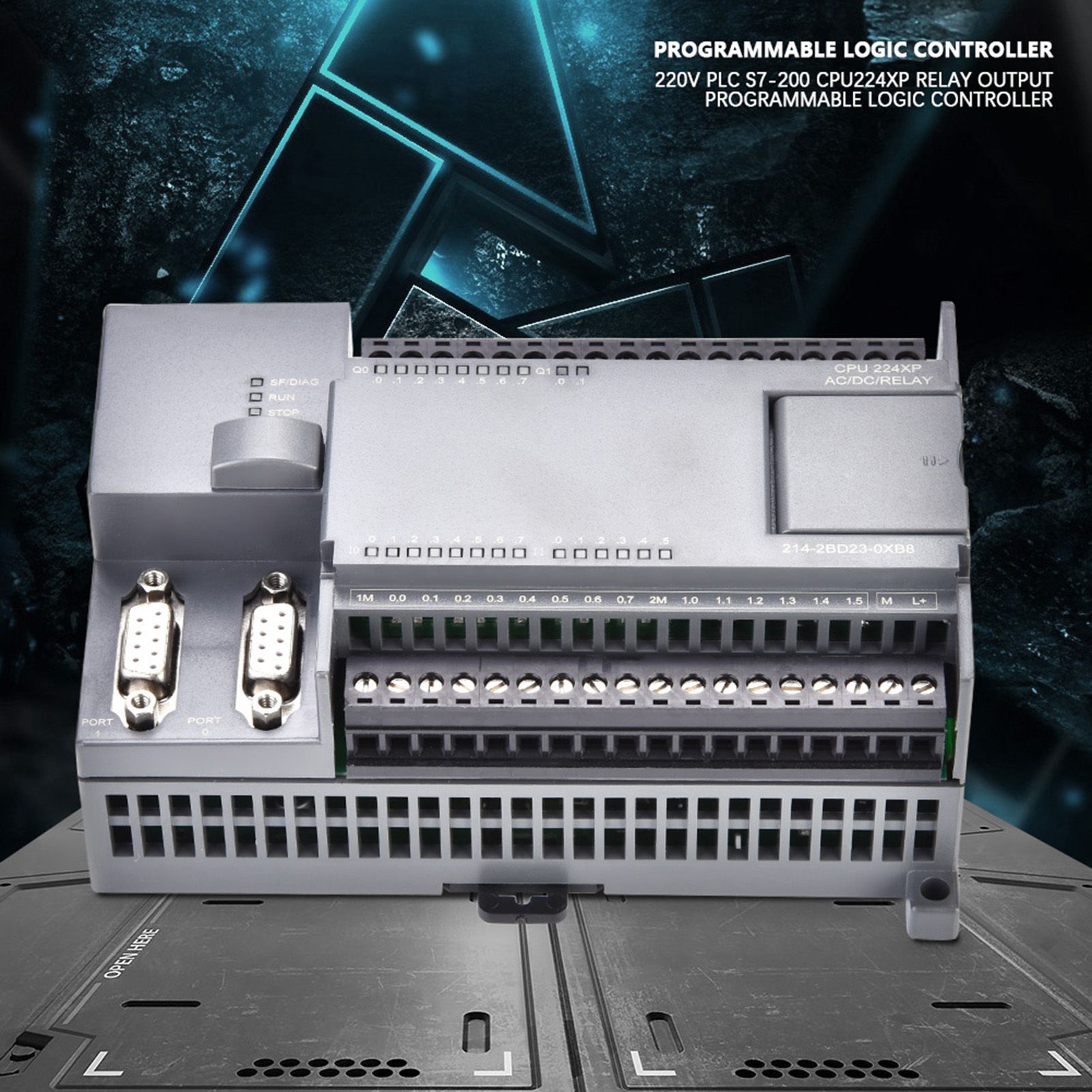 220V S7-200 CPU224XP Programmable Logic Controller Transistor 200PLC powersupply
