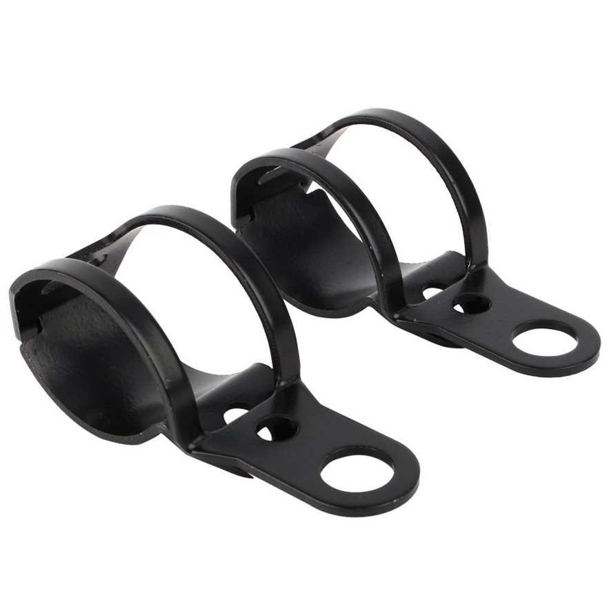 2x Motorcycle Turn Signal Mount Bracket 30-43mm Fork Relocation Clamps Metal Kit