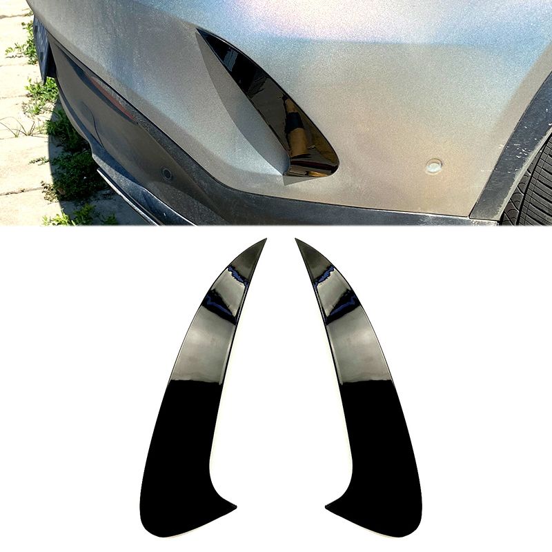 Car ABS Rear Bumper Splitter Spoiler Side Wing Decorative Cover for Mercedes Benz GLE Coupe C292 2015-2018