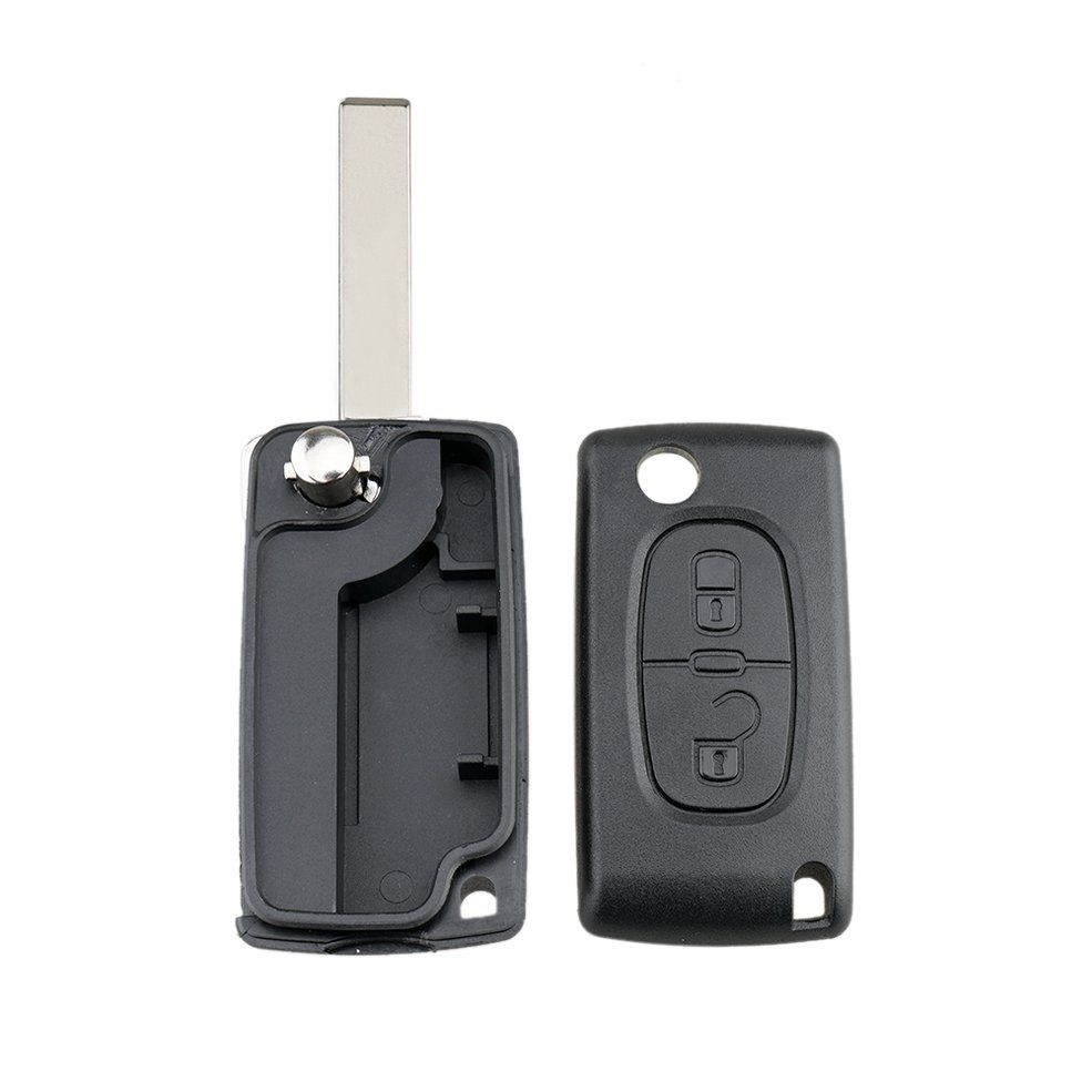 Key Slotted No Seat Housing 2 Button Remote Key Shell Small And Light Shell-black