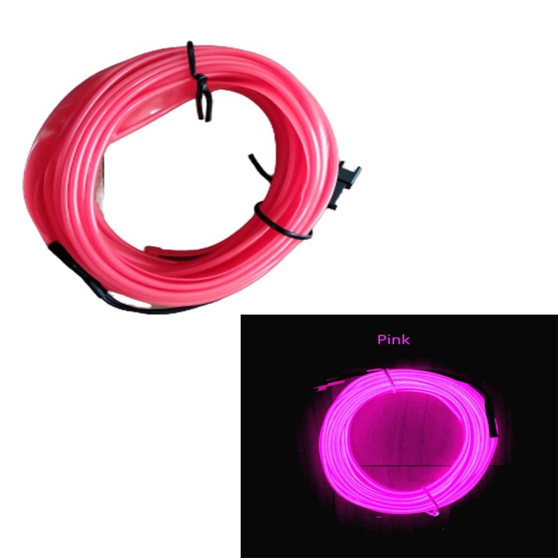 Car Interior Decorative Lamps Strips Atmosphere Lamp Cold Light  Decorative Dashboard Console Auto LED Ambient Lights 1/2/3/4/5M-3M-Light strip only