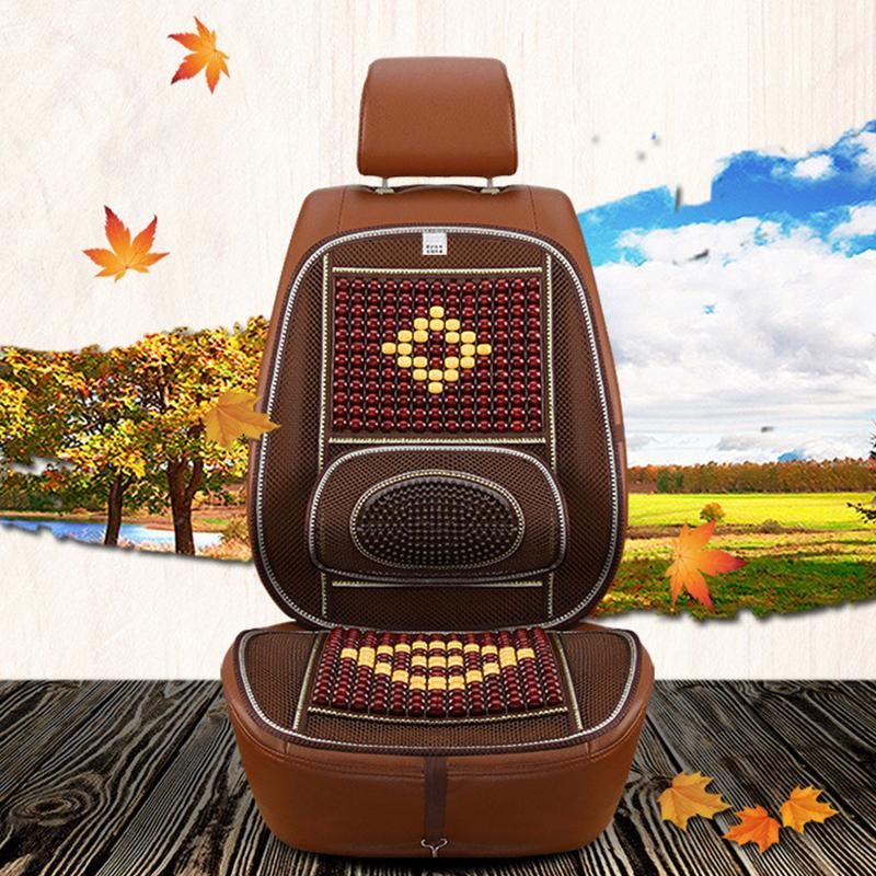 Auto parts Coffee/ Beige Color Car Summer Universal Seat Cushion Four Seasons Car Ice Silk Comfortable Breathable Massage Pad Fron