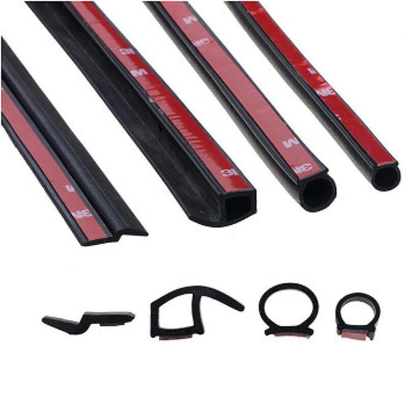 4 Meters Car Door Seal Strip Big D Small D Z Shape P Type 3M EPDM Noise Insulation Anti-Dust Soundproofing Car Rubber Seal