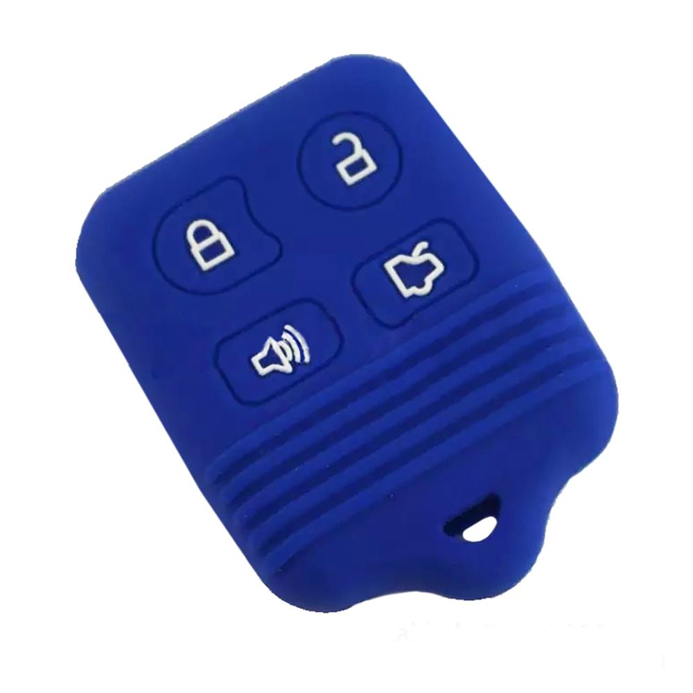 JEAZEA 4 Buttons Silicone Remote Car Key Fob Case Cover Key Shell For Ford Focus Escort Taurus Escape Explorer Edge Mustang