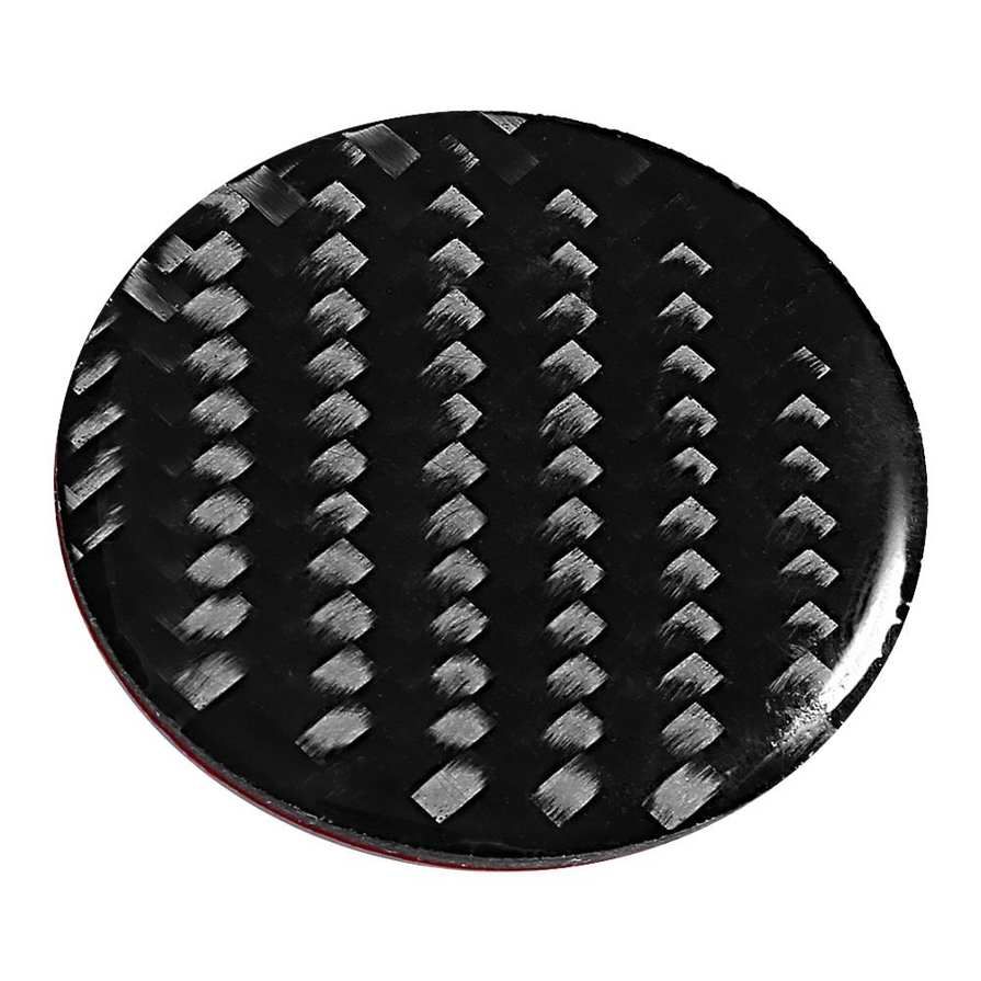 Central Control Knob Cover Carbon Fiber Multimedia Button Decor Sticker Fits for Audi A3 A4 8V 14-19