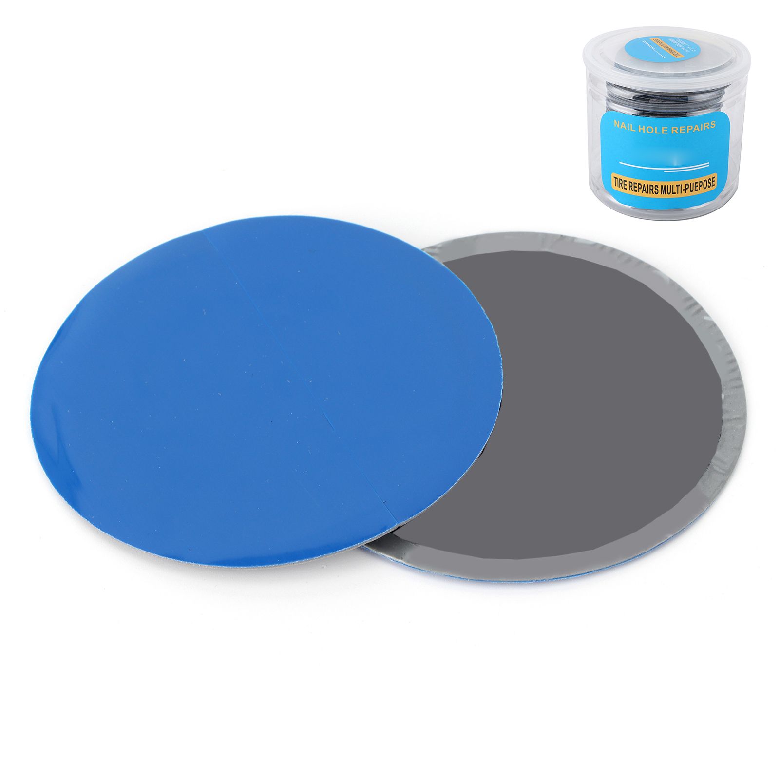 Qimeng La 36Pcs Universal Tire Repair Patch Rubber Stick Tool 80mm Dia for Tyre Repairing Car Motorcycle