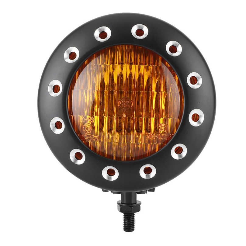Universal Headlight High Brightness 55W 12V Head Lamp for Moto Springers Telescopic Forks Use Vintage Front Lamps
