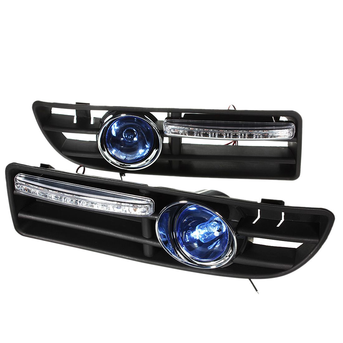 2Pcs Car LED Fog Light Bumper Grille with Switch for VW Jetta Bora Mk4 2000 2001 2002 2003 2004