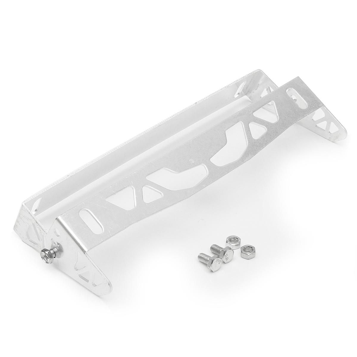 Universal Aluminum Alloy Bumper Adjustable Tilt License Plate Holder Bracket
