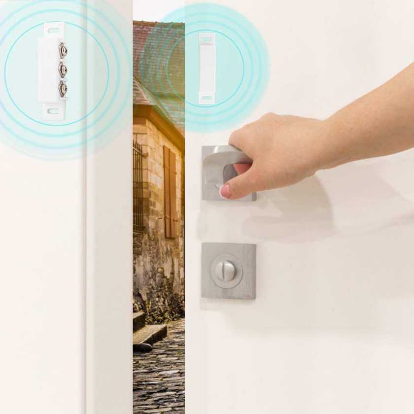 Wired Door Window Magnetic Contact Alarm Burglar Security Safety System for Shop Store Garage