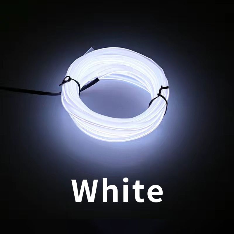 Automobile Atmosphere Lamp Car Interior Lighting LED Strip Decoration Garland Wire Rope Tube Line Flexible Neon Light USB Drive-1M- Drive