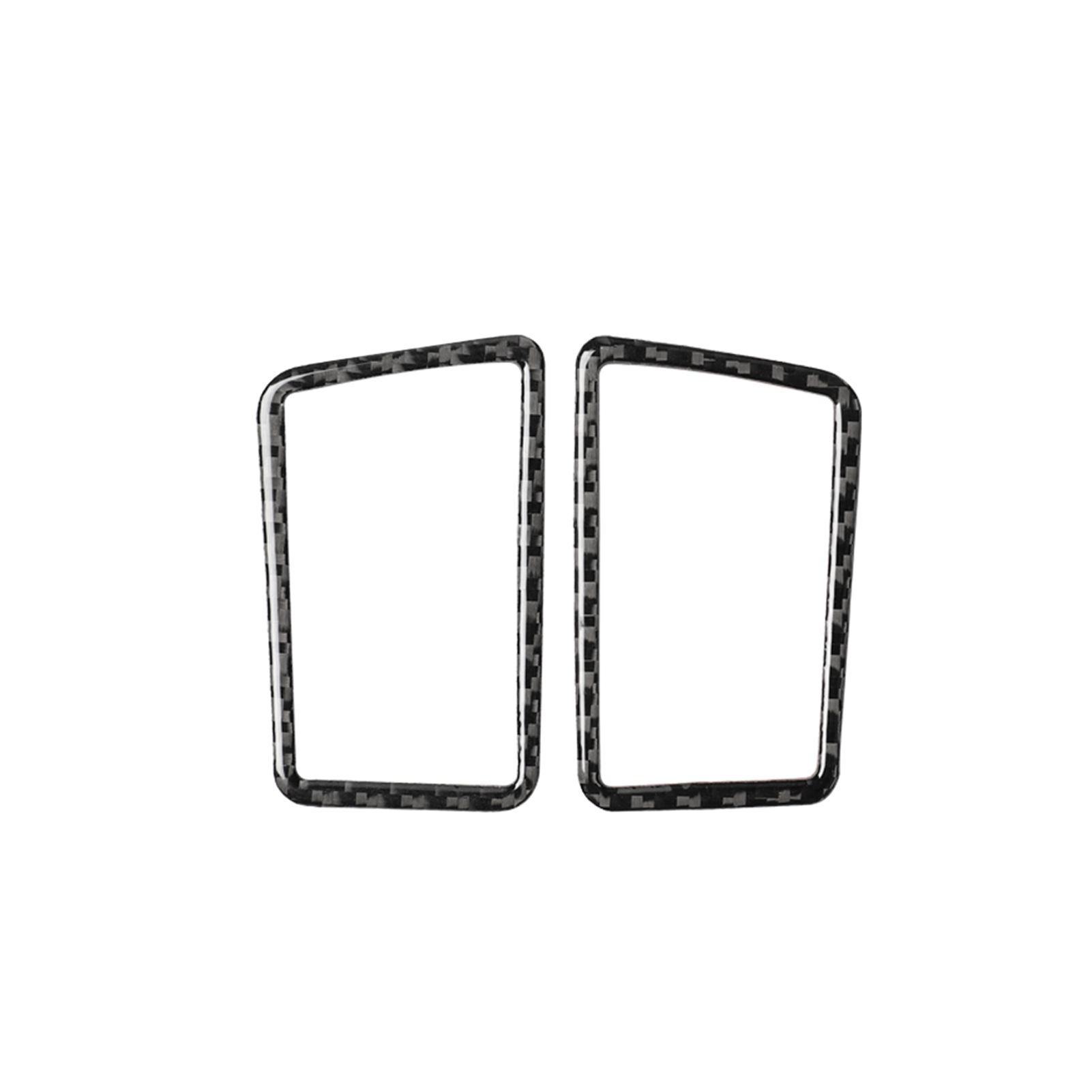 2Pcs Air Outlet Sticker Non-fading Self-adhesive Carbon Fiber High Stickiness Air Outlet Vent Trim for Lexus NX 200 200t 300h 2014-2021