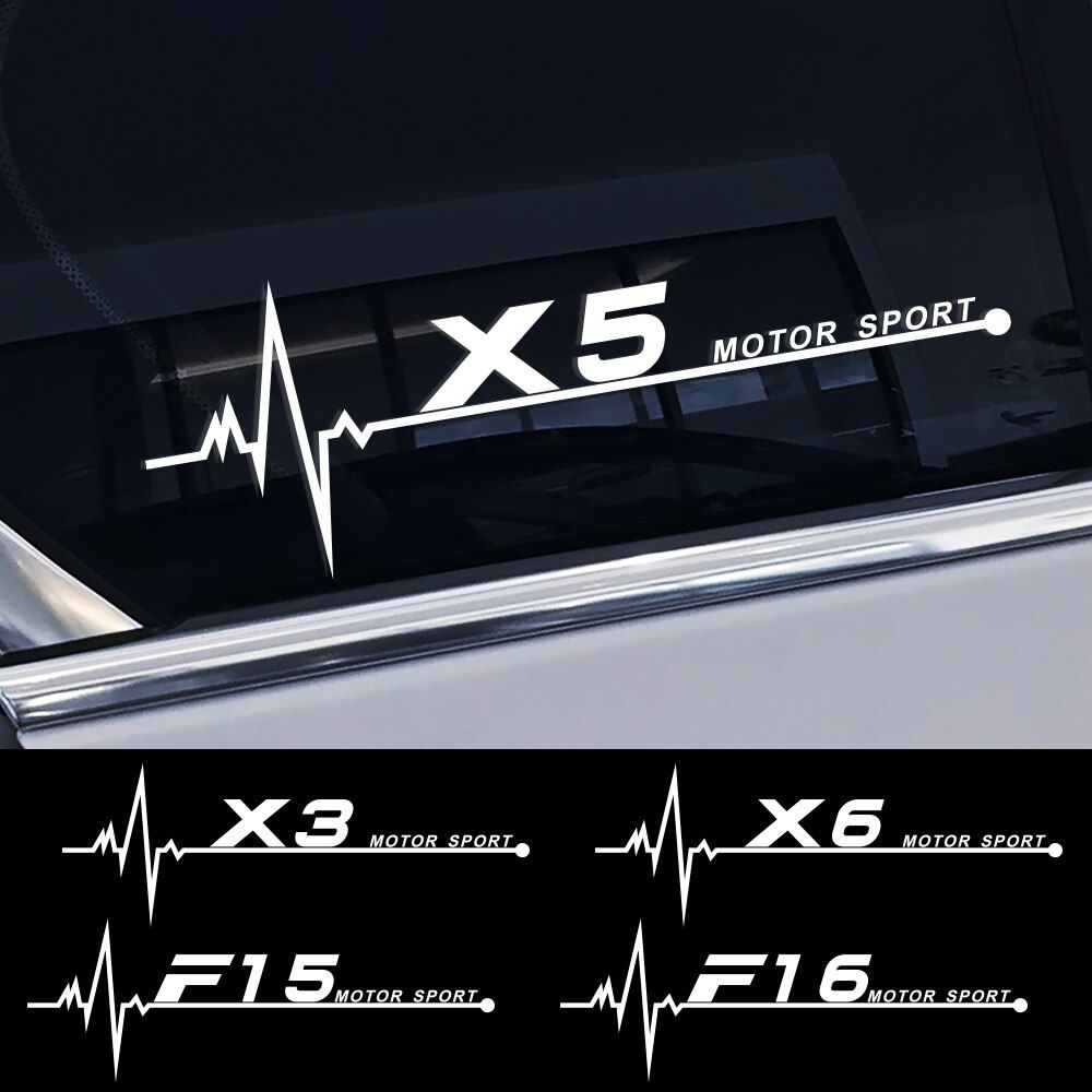 For BMW X5 E70 E53 X3 E83 G01 X6 E71 X1 E84 X2 X4 X7 F15 F16 F17 F13 F25 F26 F48 F80 F87 M3 2PCS /Set Car Side Window Stickers