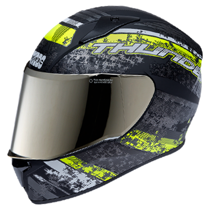 Studds THUNDER D1 DECOR ( Matt Finish ) with extra free visor Motorbike Helmet