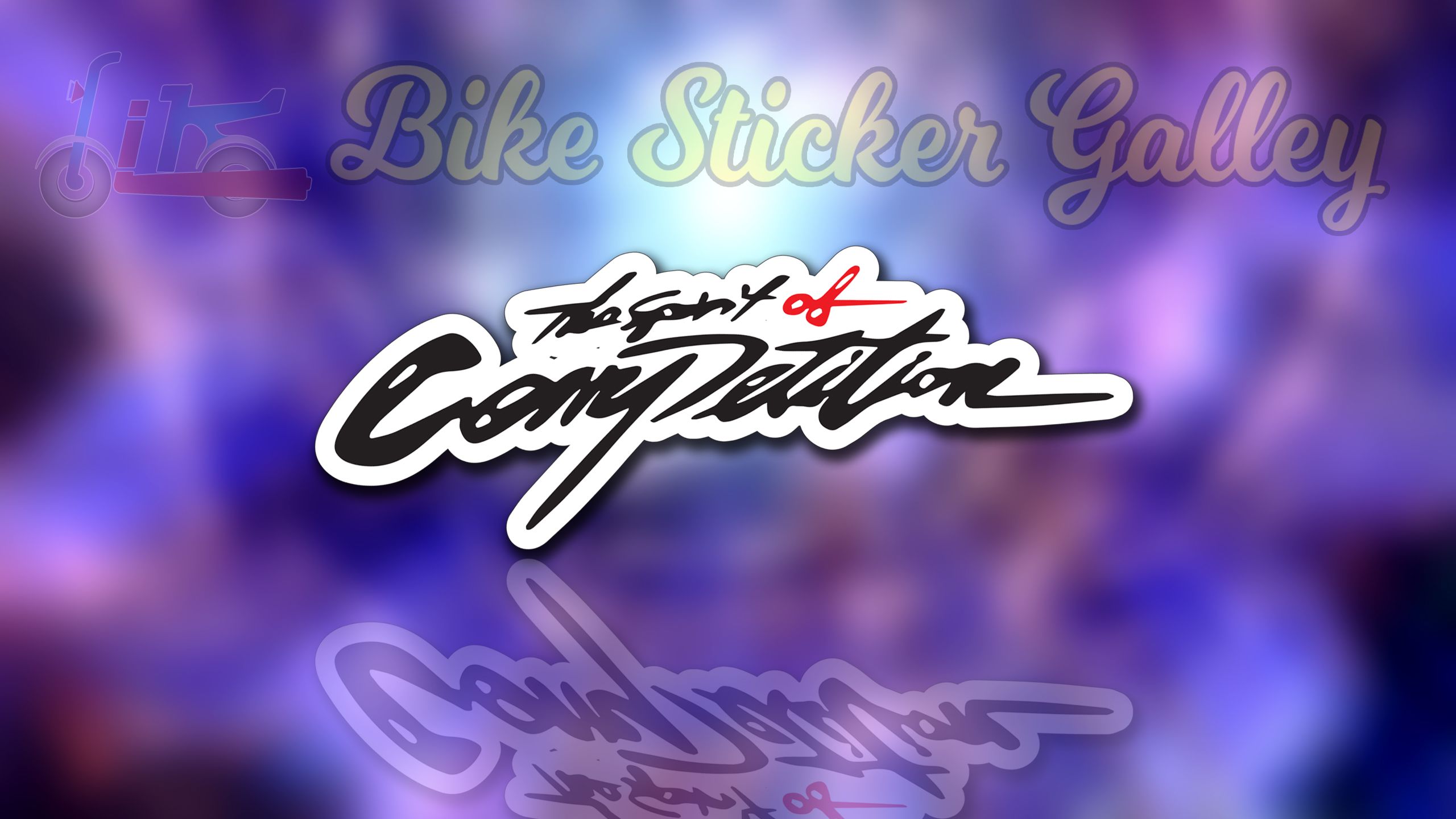 Bike Sticker - The sport of compitators ( Waterproof & Premium quality)