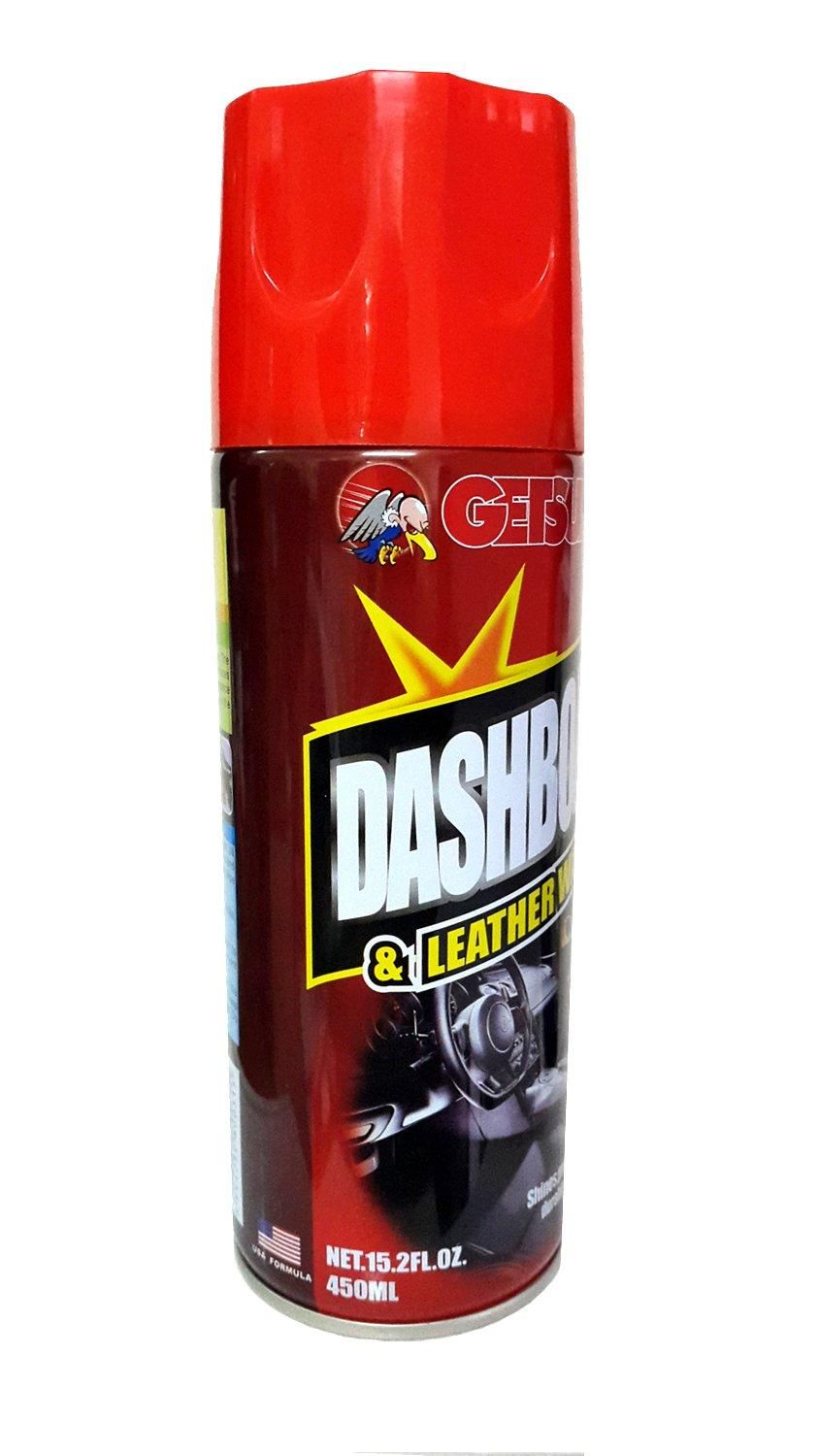 Getsun-Dashboard & Leather Wax Polish: with Air Freshener Lemon