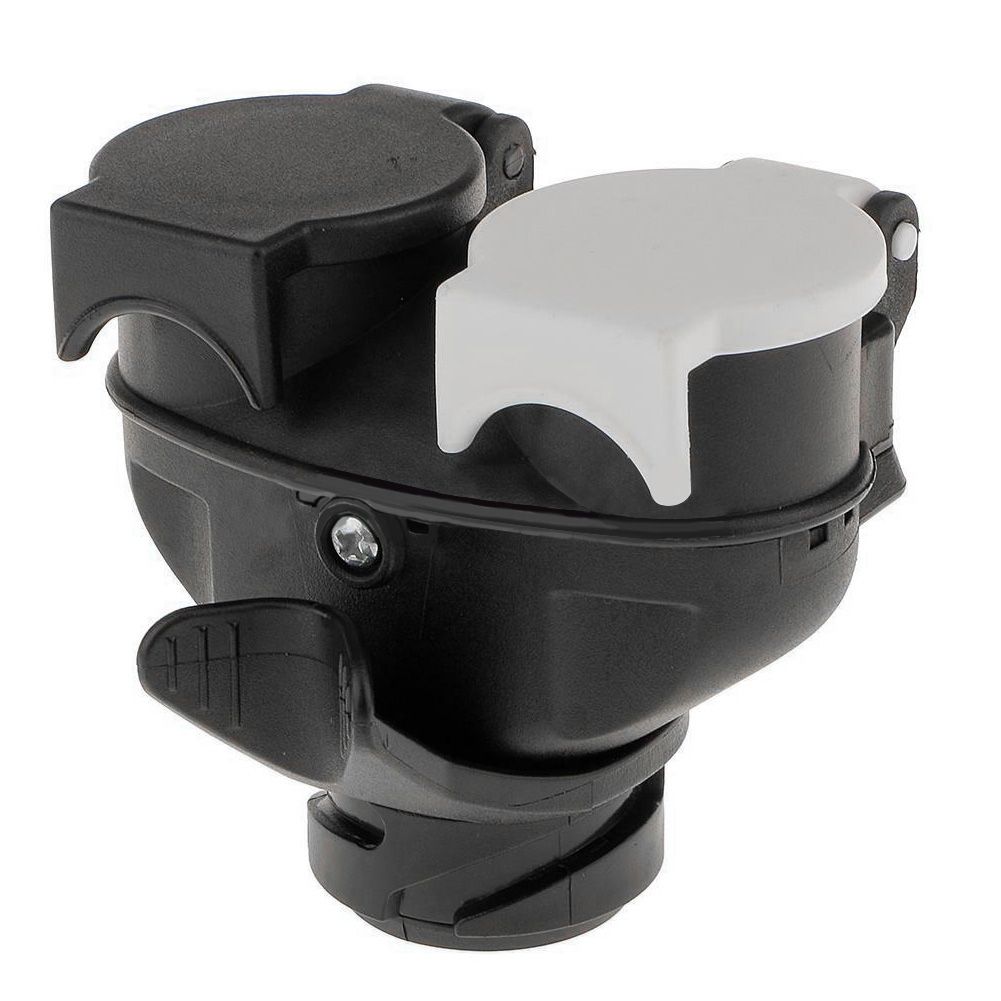 13 Pin to 7 Pin Euro Trailer Towing Caravan Dual Socket Plug Adapter Connector