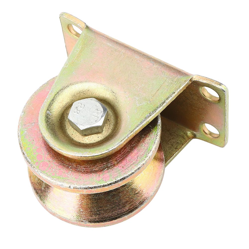 Wheel V-Groove 45# Steel Sliding Door Track Rigid Caster Industrial Guiding Pulley