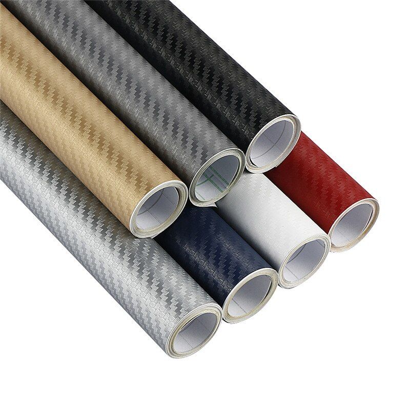 127cm*30cm Car Sticker Universal DIY Matte Change Color Film Twill Auto Exterior Carbon Fiber Custom Automotive Accessories