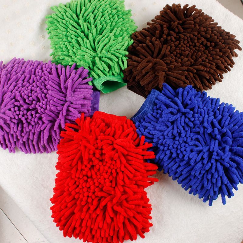 Super Microfiber Household Cleaning Cloth Gloves - Random color
