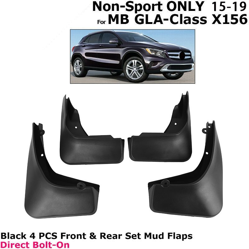 Splash Guards for Mercedes Benz GLA Class 2015-2019 4Pcs Front Rear Mud Flaps Mudguards Fender Car Accessories