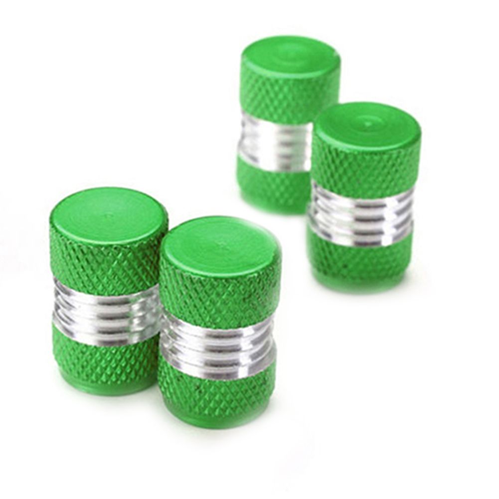 4Pcs/Set Universal Aluminum Alloy Bright Color Tire Tyre Air Valve Stems Cap