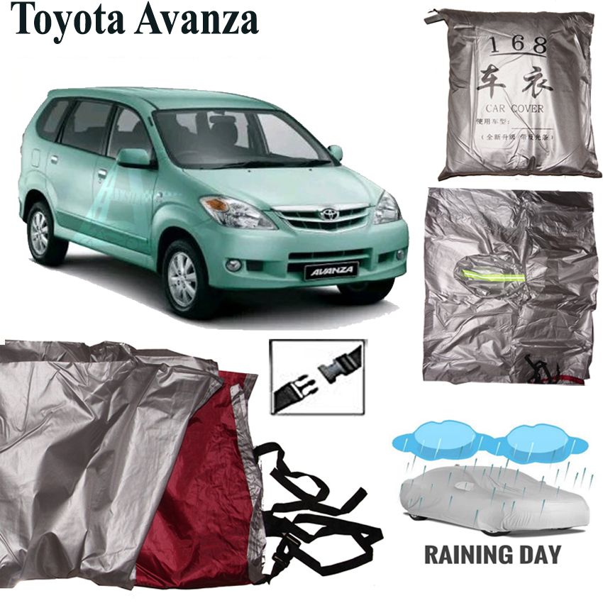 Car Body Cover for Toyota AVANZA 2014-ON Silver Color Waterproof