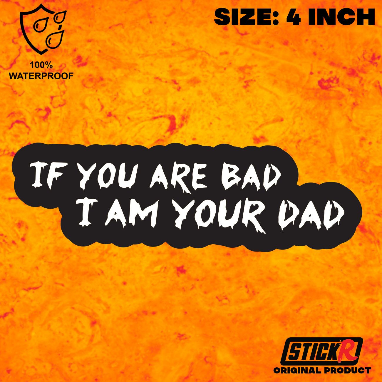 Waterproof Bike Sticker IF you are Bad   StickR