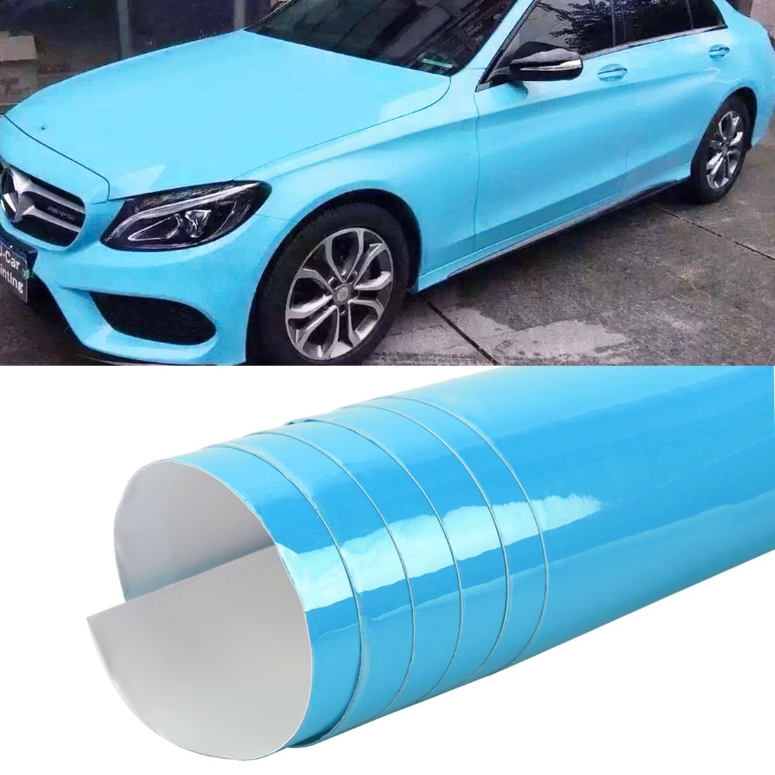 5 x 0.5m Auto Car Decorative Wrap Film Crystal PVC Body Changing Color Film