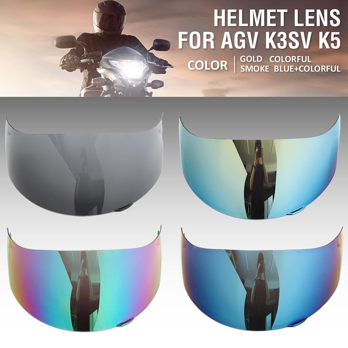 Auto parts Luxury Motorcycle Motorcross Visor Helmet Lens Face Shield For AGV K3 SV & K5