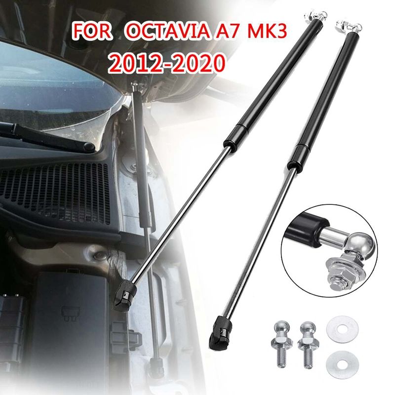 2Pcs Car Front Gas Shock Hood Shock Strut Damper Lift Support for Skoda Octavia A7 MK3 2012- 2020