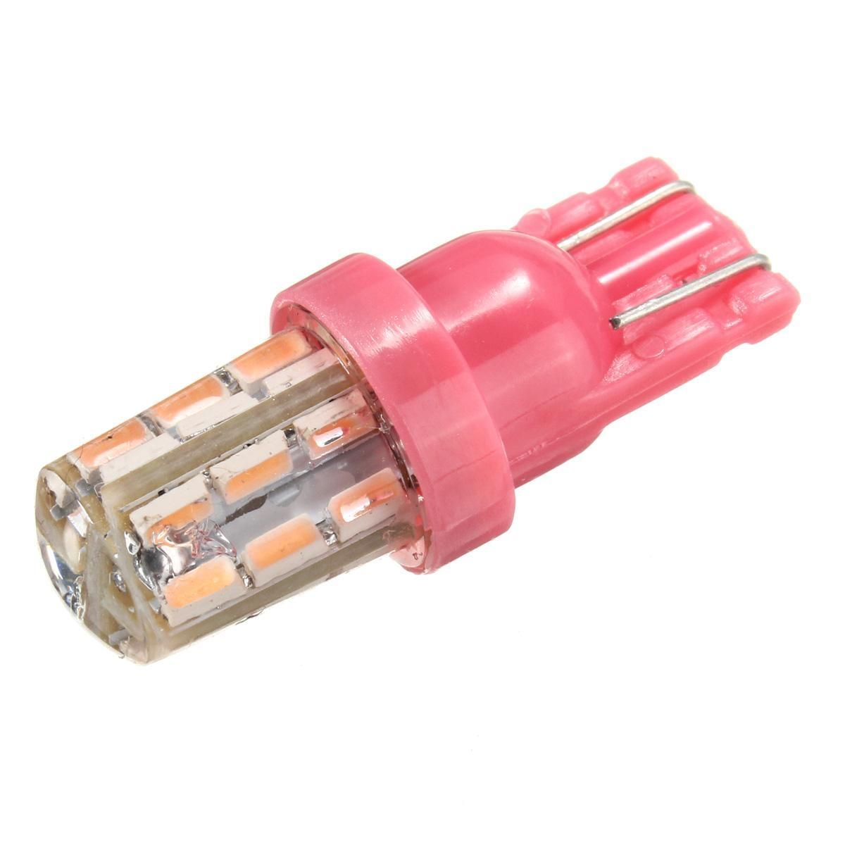 T10 3014 LED Lamps Car Light 24 smd 12V DC Pink