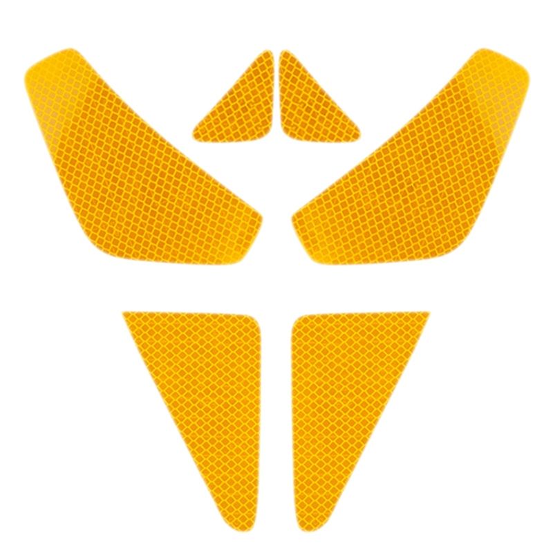 4PCS Car Door Reflective Warning Stickers for Tesla Model 3 Safety Warning Mark Open High Reflective Strips