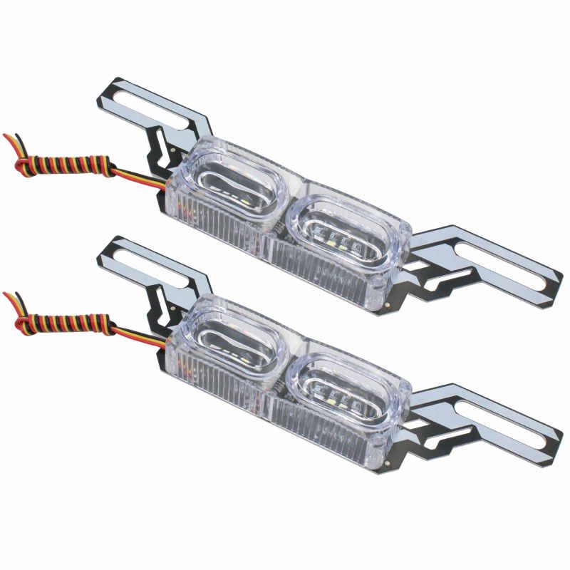 Motorcycle flashing light / Strobe Flash Led Light For Car and Motorcycle/ Car Emergency Flasher Day Running Flash Led Lights 6 Led 8 Flashing Modes 12v DRL Strobe Brake Lamp