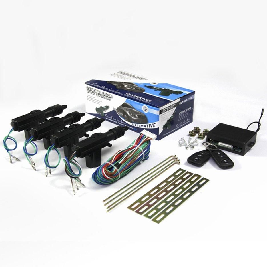 Universal Car Door Lock Keyless Entry System Remote Central Control Locking Kit with Trunk Release Button