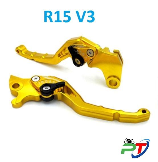 Brake clutch lever set CNC Aluminium For Motorcycle. R15 V3 Golden