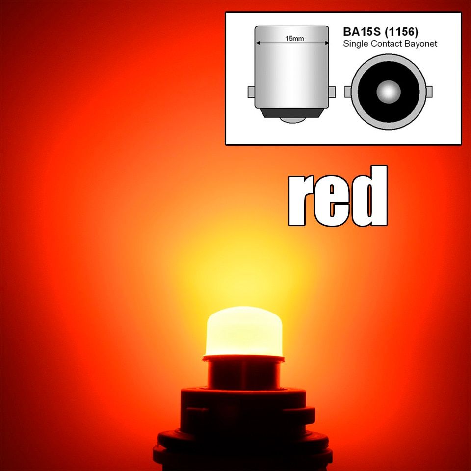 P21/5W Led 1157 High Bright Car Light BAY15D 1156 P21W Ba15S Bulb SMD Auto Universal Reverse Turn  Lamp BWhite DRL12V