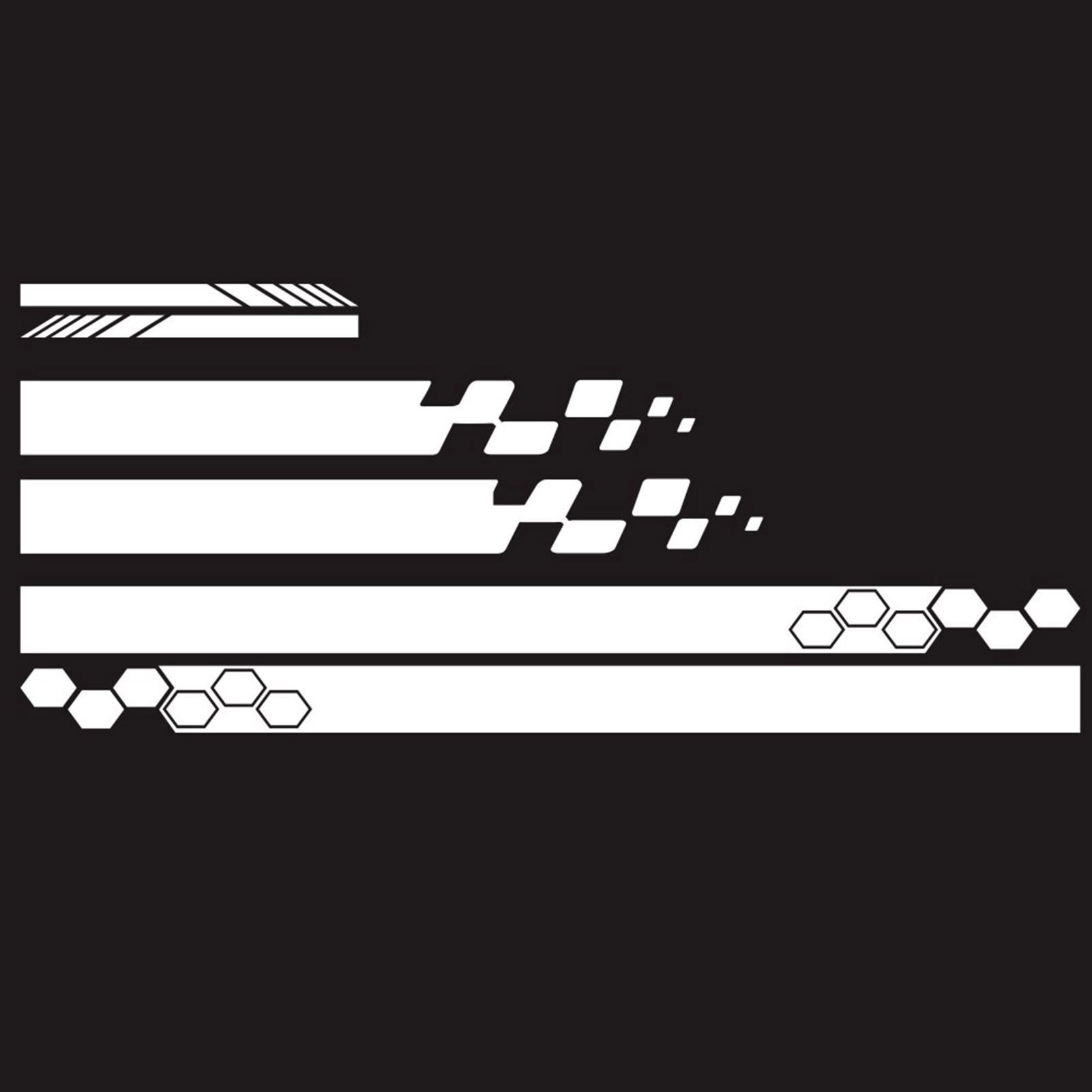 5 Pieces Vinyl Car Side Sticker Auto Body Racing Sports Decals Universal Car Truck DIY Decal Stripe Vinyl Stickers Decoration