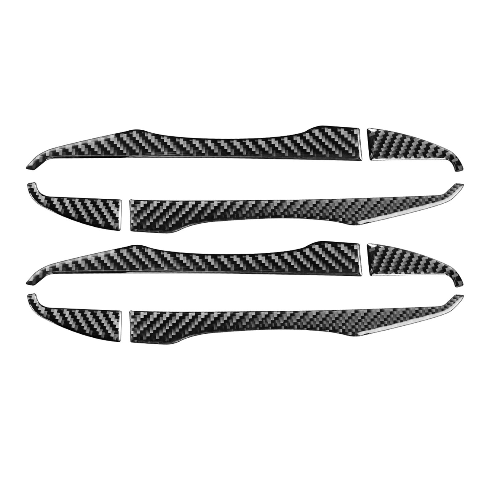 8Pcs Door Handle Trim Waterproof Durable Carbon Fiber External Door Handle Decor Sticker for Toyota Corolla 2014-2018