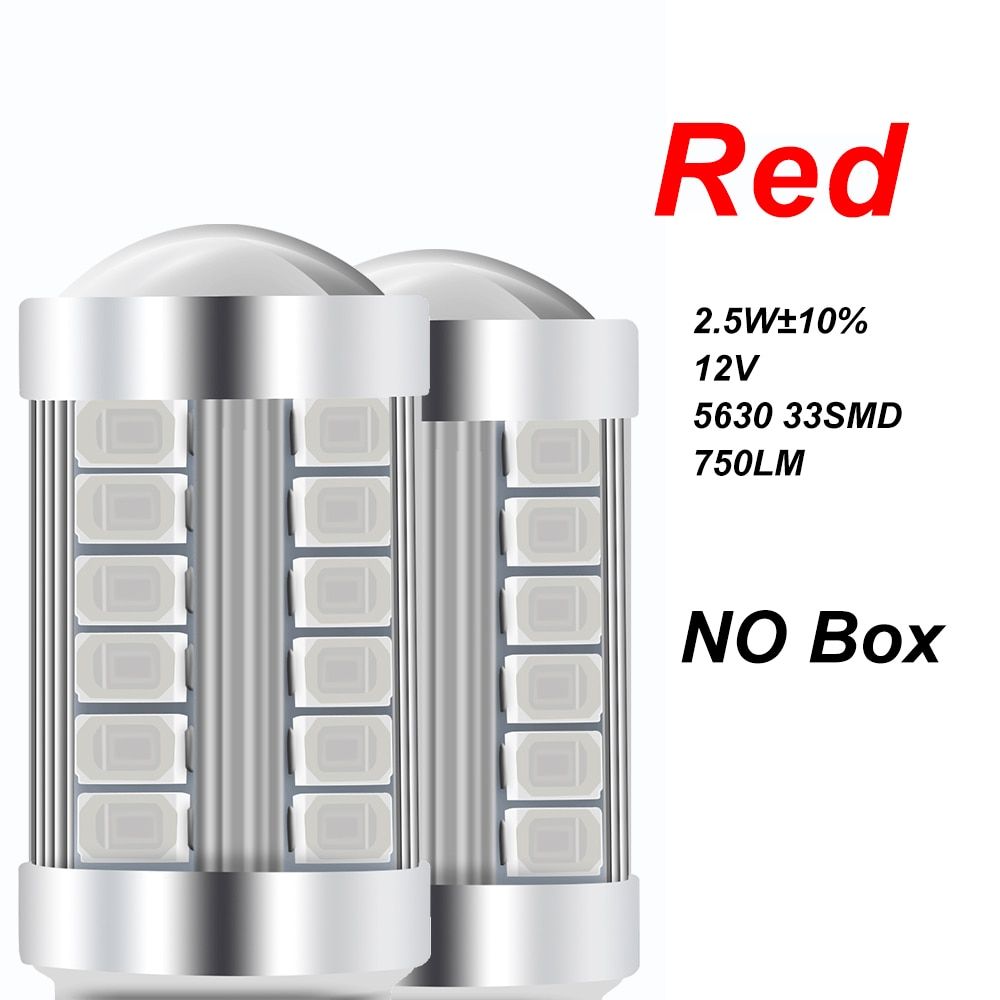 2x 1157 BAY15D P21/5W LED 1156 BA15S P21W PY21W BAU15S 7440 7443 3157 Car Tail Bulb BLights Auto Reverse Lamp  Light-T25 3157 P27-7W