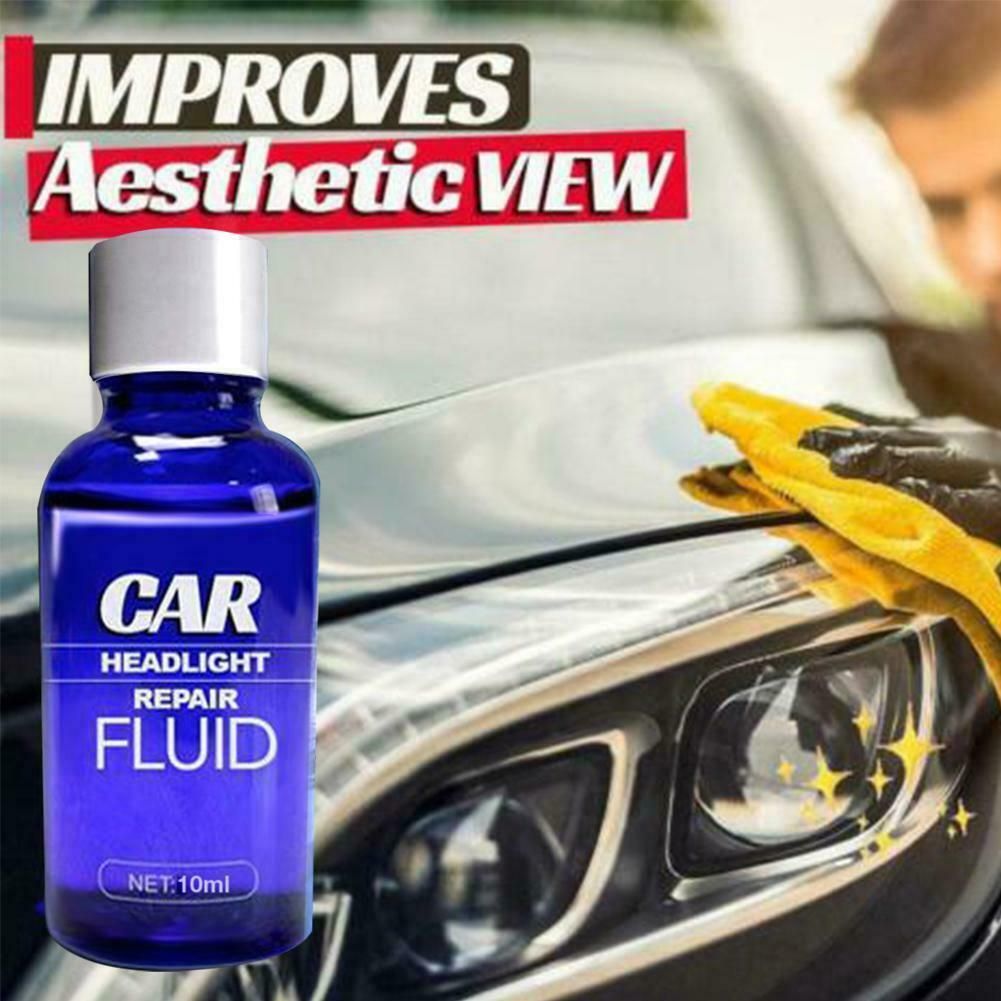 Car Headlight Repair Fluid Kit Lamp Cover Scratch Repair Brightening Cleaning Tool 30ML with high wear resistance