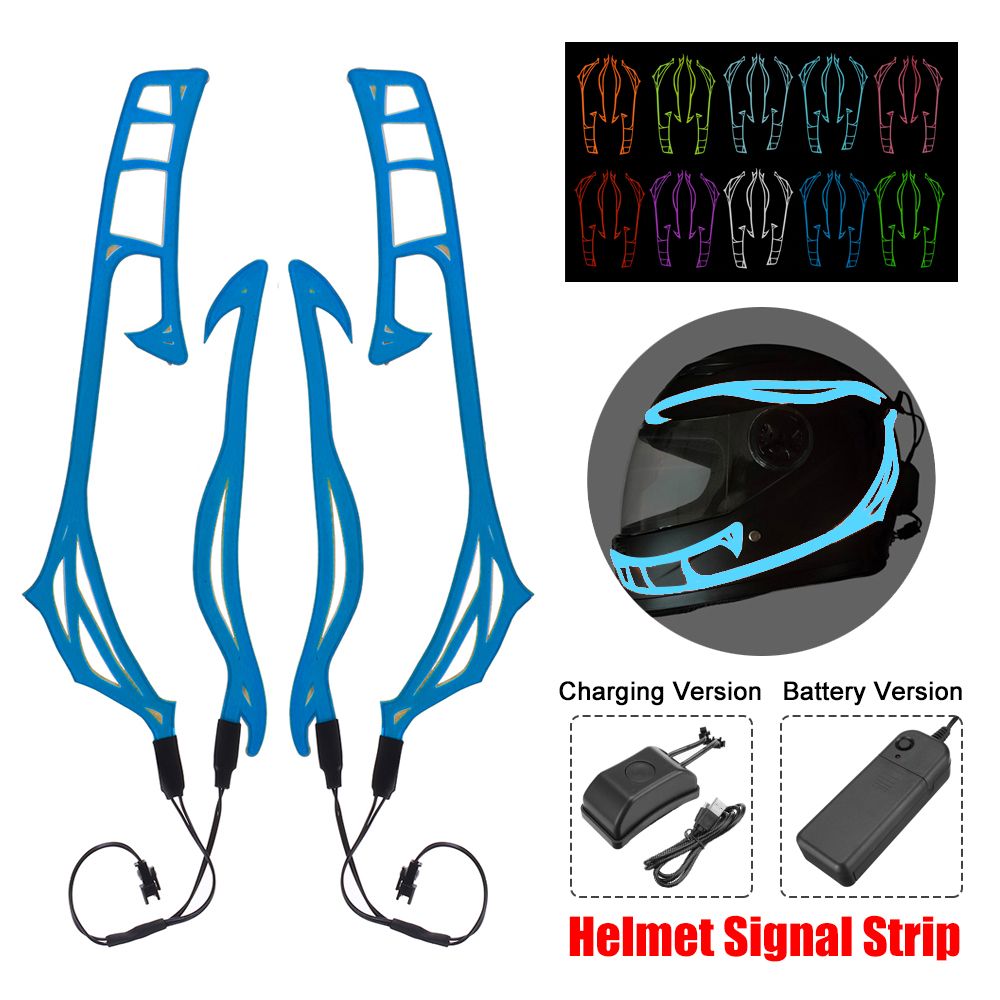 for your motor 4-in-1 Motorcycle Helmet LED Light Strip Waterproof Luminous Signal Night Safety Riding Upgraded 10Colors