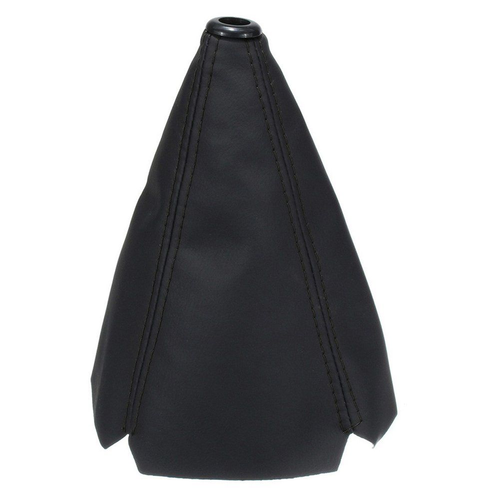 Shift Dust Cover Car Gear Lever Dust Cover 16MM Universal PU Dust Cover - Black Black Line