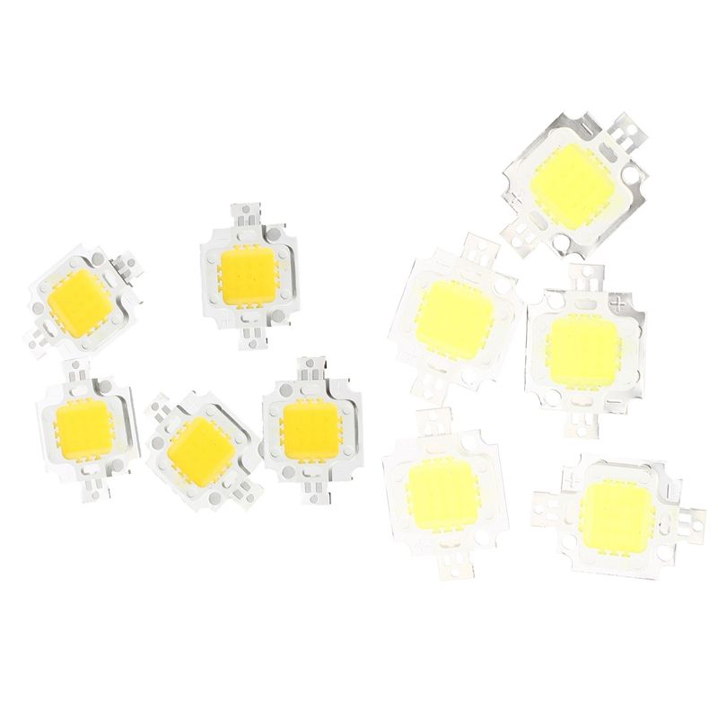 5 PCS IC LED Bulb Warm White 10W 3200K 800LM 9 - 12V & 5 x LED Module LED Lamp Bulb White Nature 10W