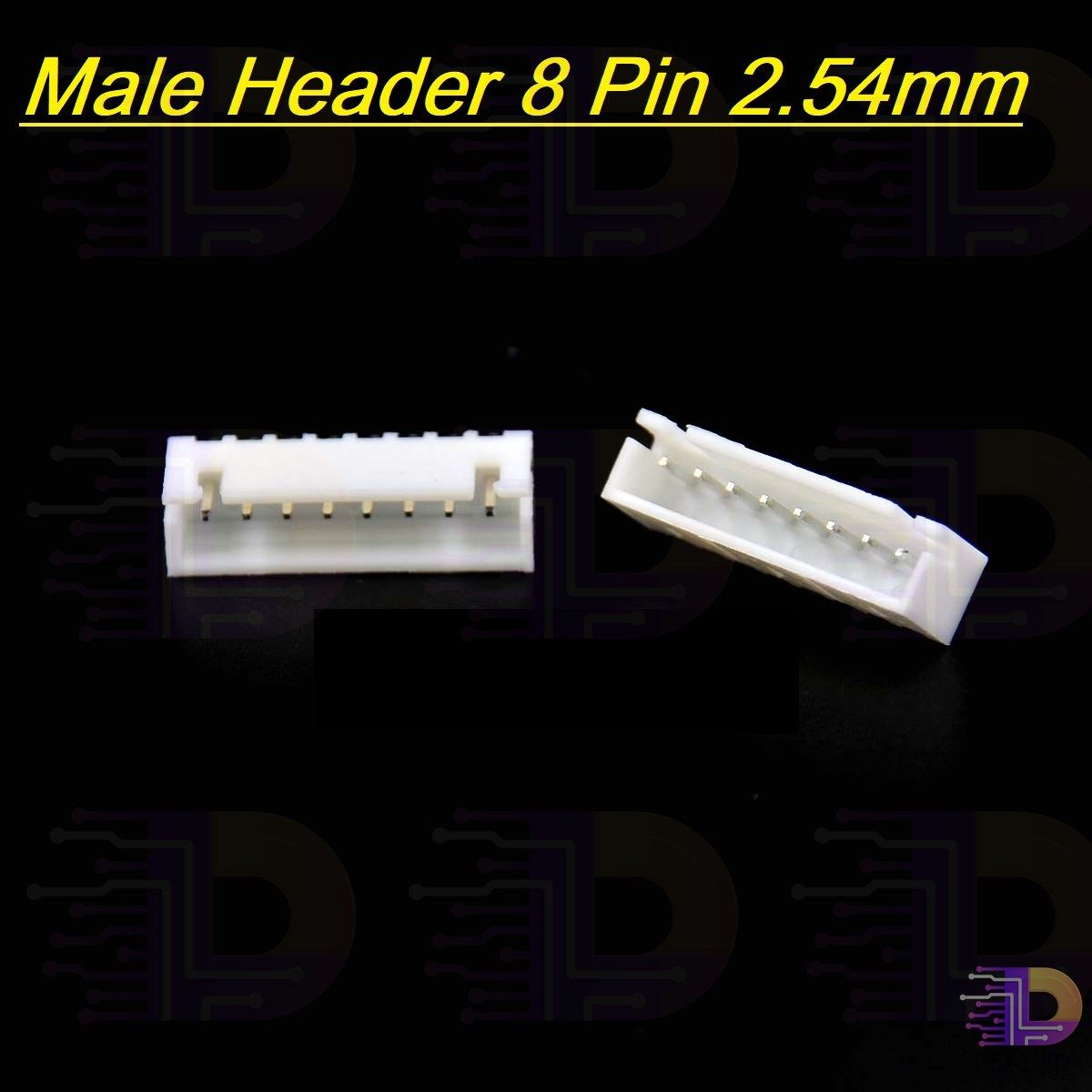 2Pcs 8 Pin Male Header Female Housing JST XH Male Header 8 Pin 2.54mm Pitch Male Connector For Electronics Projects PCB Mount Circuit Breadboard Friendly DIY