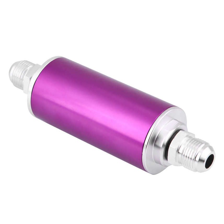 Universal 100 Micron AN6 AN8 AN10 Aluminum Car Truck Fuel Inline Petrol Filter