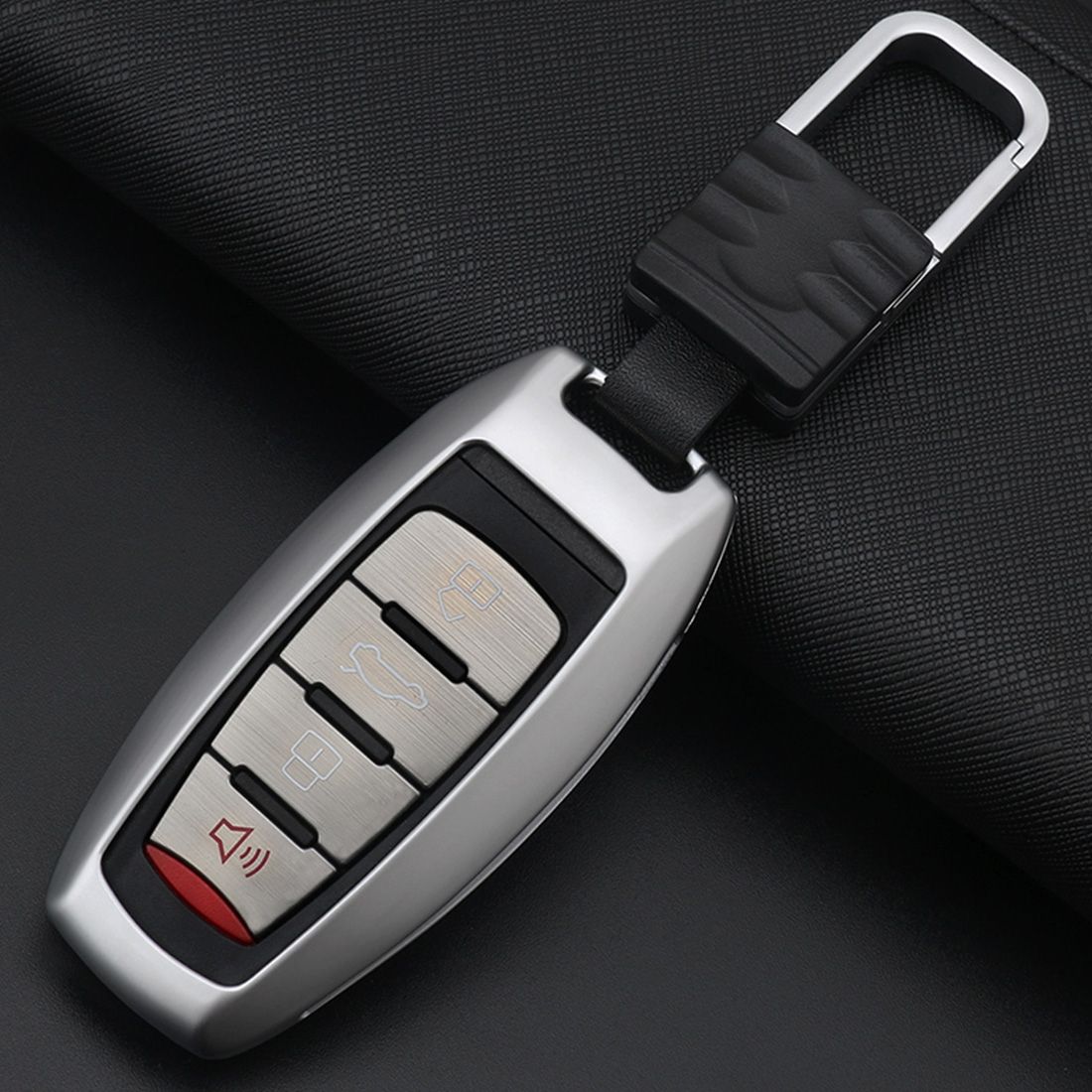 B Style Car Buckle Key Shell Zinc Alloy Car Key Shell Case Key Ring for Haval, Random Color Delivery